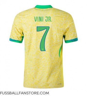 Brasilien Vinicius Junior #7 Replik Heimtrikot Copa America 2024 Kurzarm